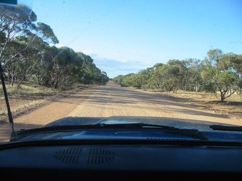 Photo 1 The dirt road leading to the Pink Lakes