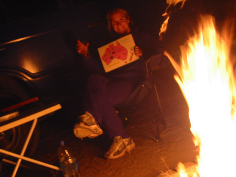 Orla sets fire to our prezzies from Lucy, Al, Mike and James