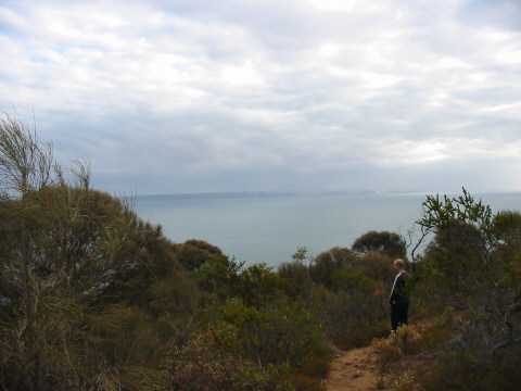Dean looks out at Kangaroo Island