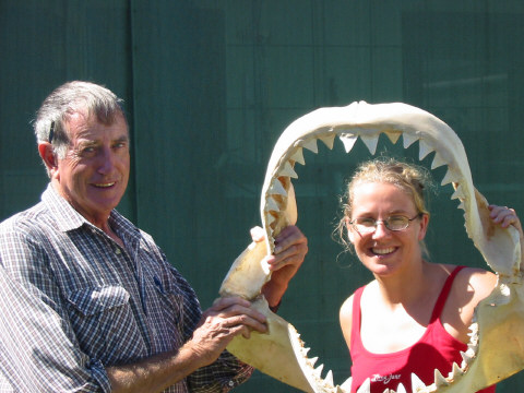 Orla with Wayne's GW shark catch