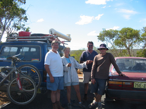 Lou, George, Sarah and Deano at Hawks Head
