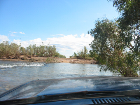Crossing the De Grey River