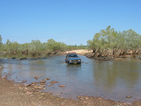 The Durack River crossing