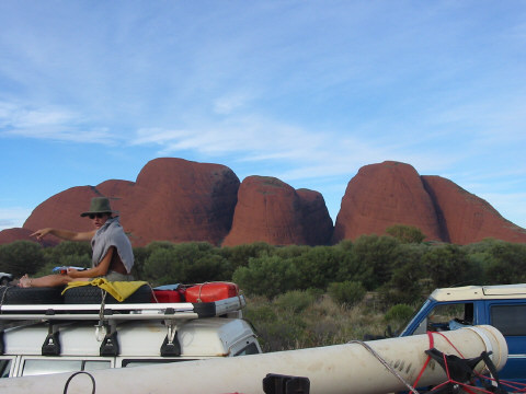 Ayers Rock cut into slices