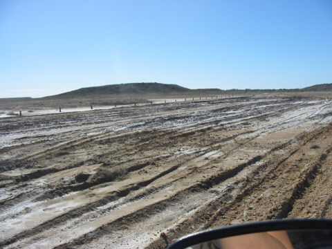 Aussie tracks in the wet